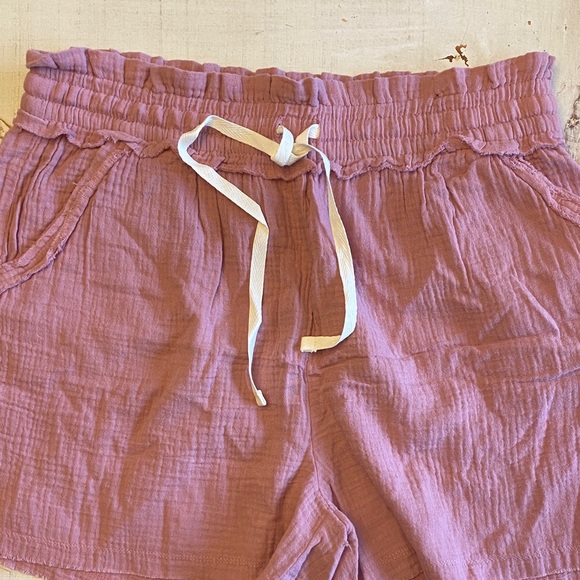Zenana Outfitters Pants - Zenana Women’s Mauve Drawstring Gauze Shorts